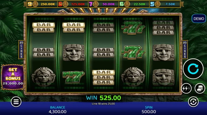 Mayan Madness - การจ่ายเงินในเกมหลัก