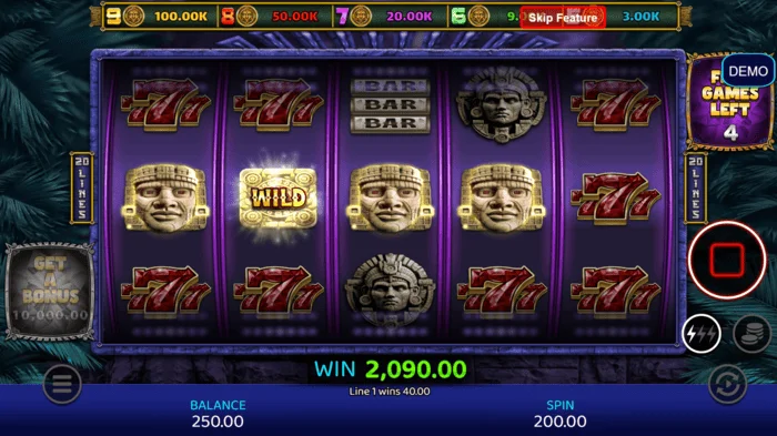 Mayan Madness - ชนะในเกม Bonus